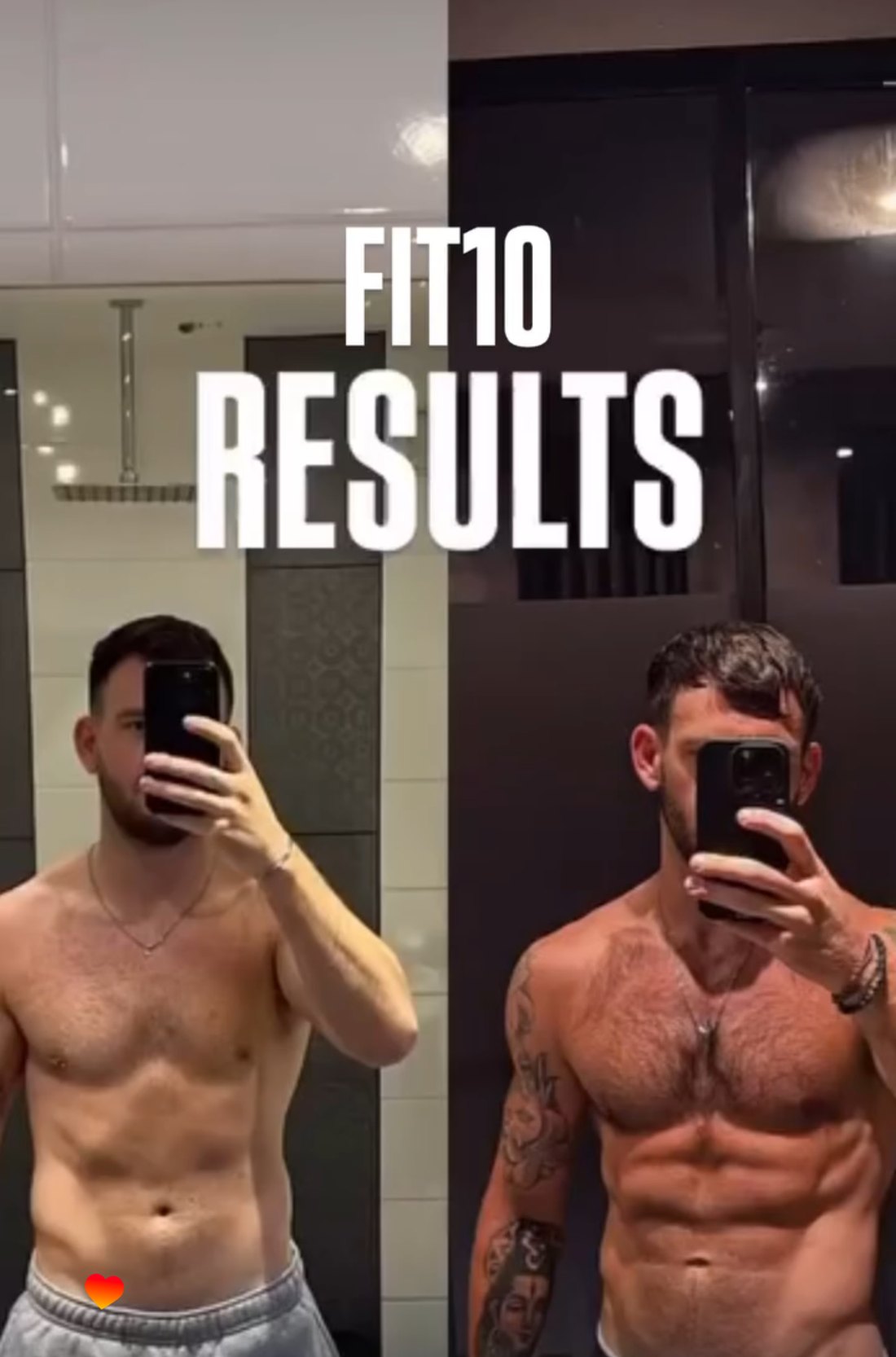 Before and after FIT10 mirror photos, as posted by Wildman